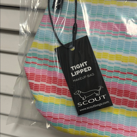 Scout Multicolor Striped Tight Lipped Makeup Bag - Picture 3 of 4
